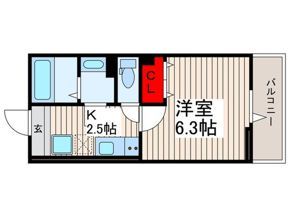 エクセリア南花畑Ⅰの物件間取画像